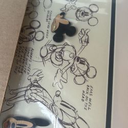 Mickey Model Pin Set With Authenticity Paper