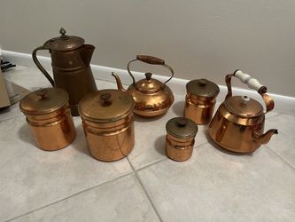 Copper Coffee Kettle Set 