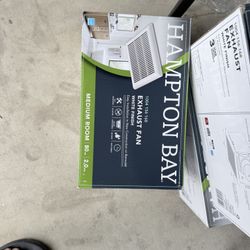 Hampton Bay 80 CFM Ceiling Mount Roomside Installation Bathroom Exhaust Fan, ENERGY STAR