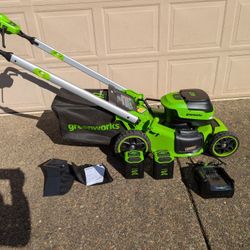 Greenworks 60V 21" self propelled mower with Dual Blades!