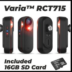 Radar with Camera and Tail Light, Continuous Recording, Vehicle Detection  Garmin Varia™ RCT715