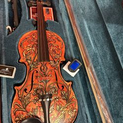 Made in Romania Custom Painted Leon Aubert Violin