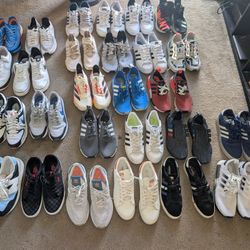32 - Mens Adidas & Nike SHOES + Extras ((SOLD AS A BUNDLE)) SIZE 11.5-12.5 