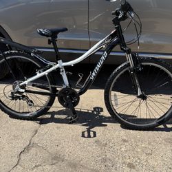 Specialized Hotrock 24-inch junior mountain bike.