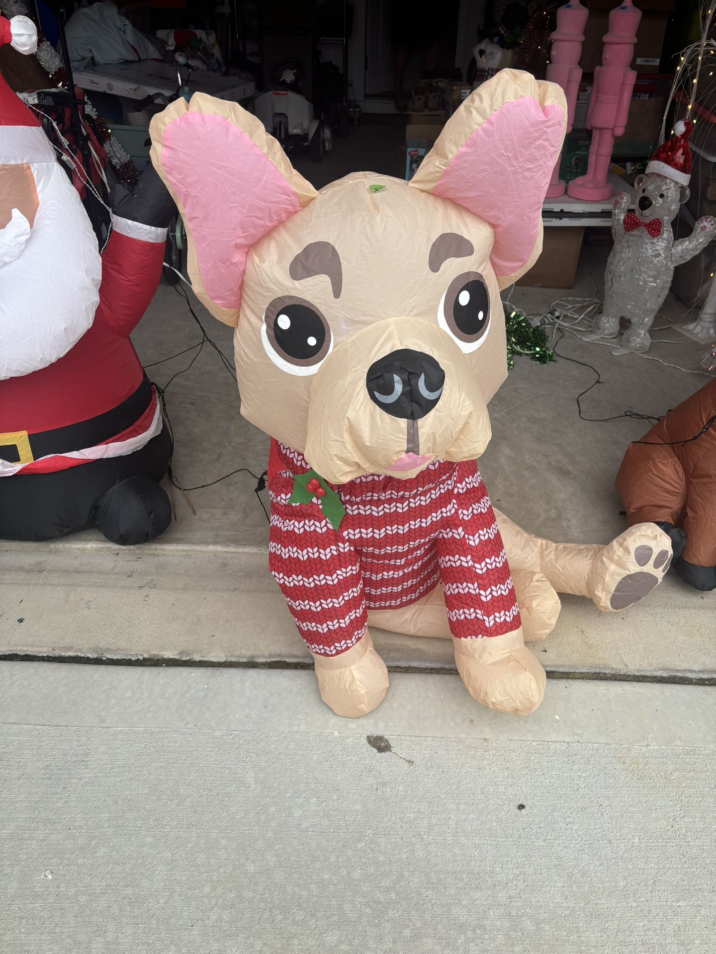 Inflatable Christmas Dog