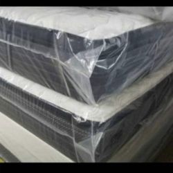 queen size new thick pillow top bed can deliver 