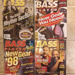 Bass Player Magazine Back Issues (4)