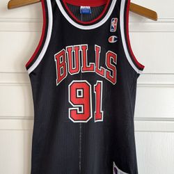 Boys sz M Vintage Dennis Rodman Champion Jersey 