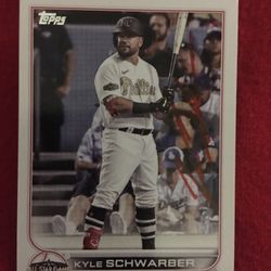 Autograph Card Signed By MLB Star Kyle Schwarber.
