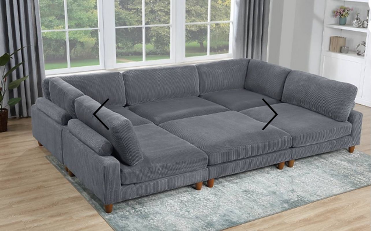 DAKOTA 6-pc Modular Sectional (couch Is In Storage )