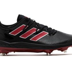 adidas Adizero Afterburner 8 Core Black/Team Power Red baseball M15 H00976 | NWT
