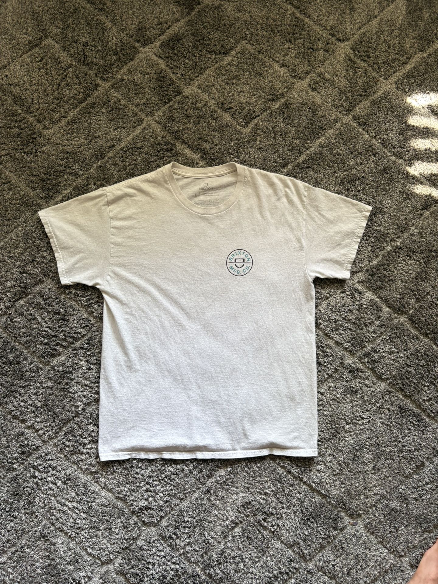 White and blue Brixton tee