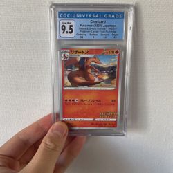 Cgc 9.5 Illustrator Charizard With Subgrades Pokemon