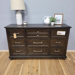 Solid Dark Brown Dresser 