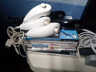 Wii Console Unit With Games