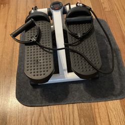 Blk/Wht Mini Stepper Exercise Machine 