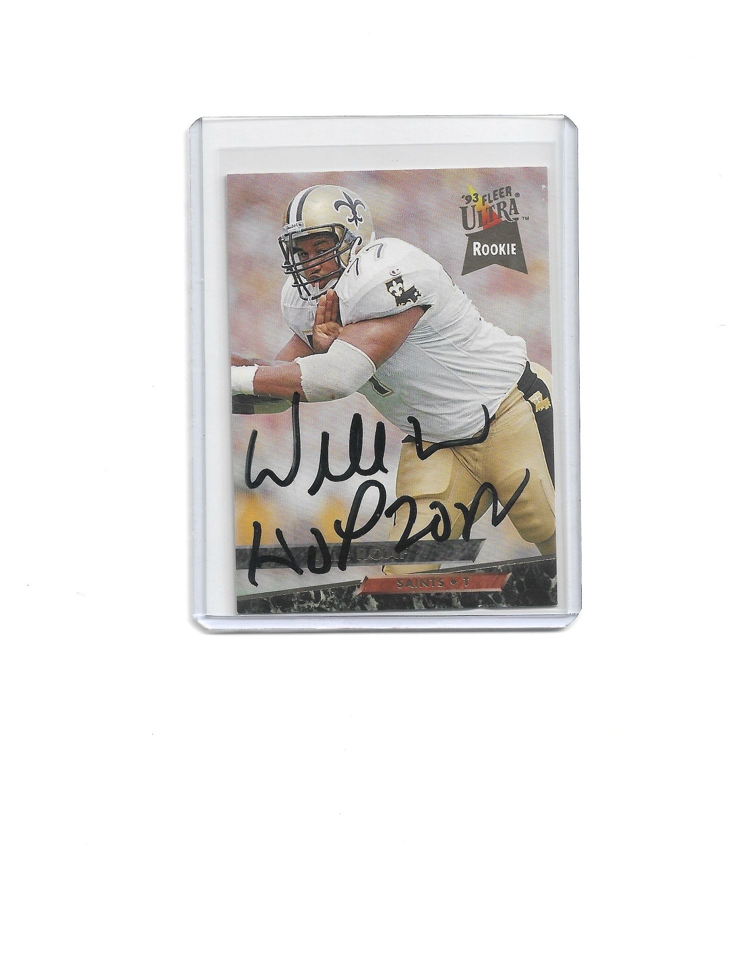 Willie Roaf HOF Rookie Autograph β Authentic Signed NFL Card β Local Pickup