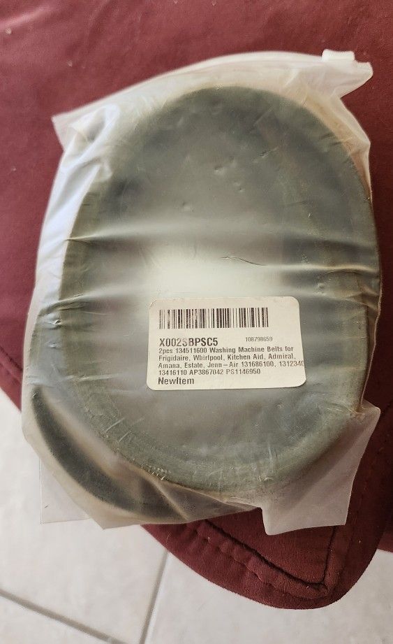 2pcs 10 Washing Machine Belt for
Frigidaire, Whirlpool, Kitchen Aid, Admiral
Amana, Estate, Jenn-Air 10, 6110 AP