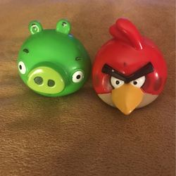Two Angry Bird Collectible Toys By Commonwealth
