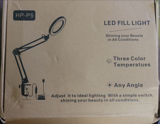 10X Magnifying Glass with Light and Clamp