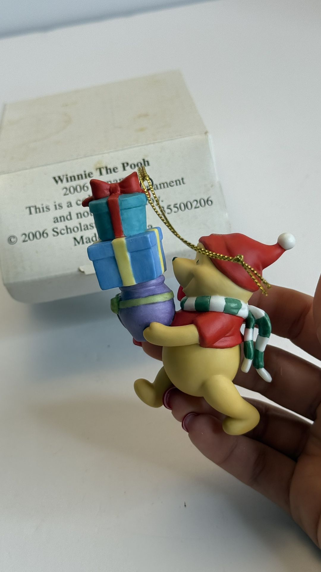 Disney Winnie the Pooh 2006 Christmas Ornament w/ Box Collectible