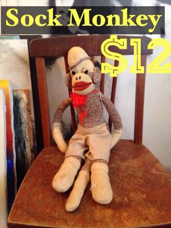 Vintage sock monkey