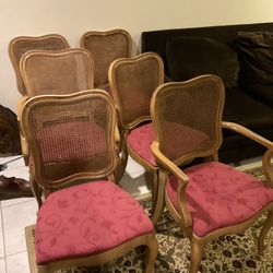 French Dr Set Table With Leaves And Padding  6 Chairs And Buffet Please Check My Other Listings 