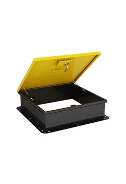 New in the box 30" L x 36" W Heavy Duty Roof Access Hatch, Industrial Steel Security Door Galvanized Powder Coated, 80 Degree Lid, Sturdy & Weatherpro