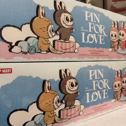 Authentic Pop Mart The Monsters Pin For Love 