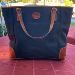 Dooney Bourke Large Cotton And Leather Tote Bag Paid  $350, NWT $119