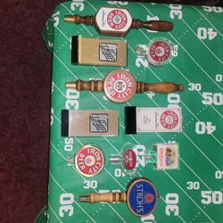 Iron city beer tap handles