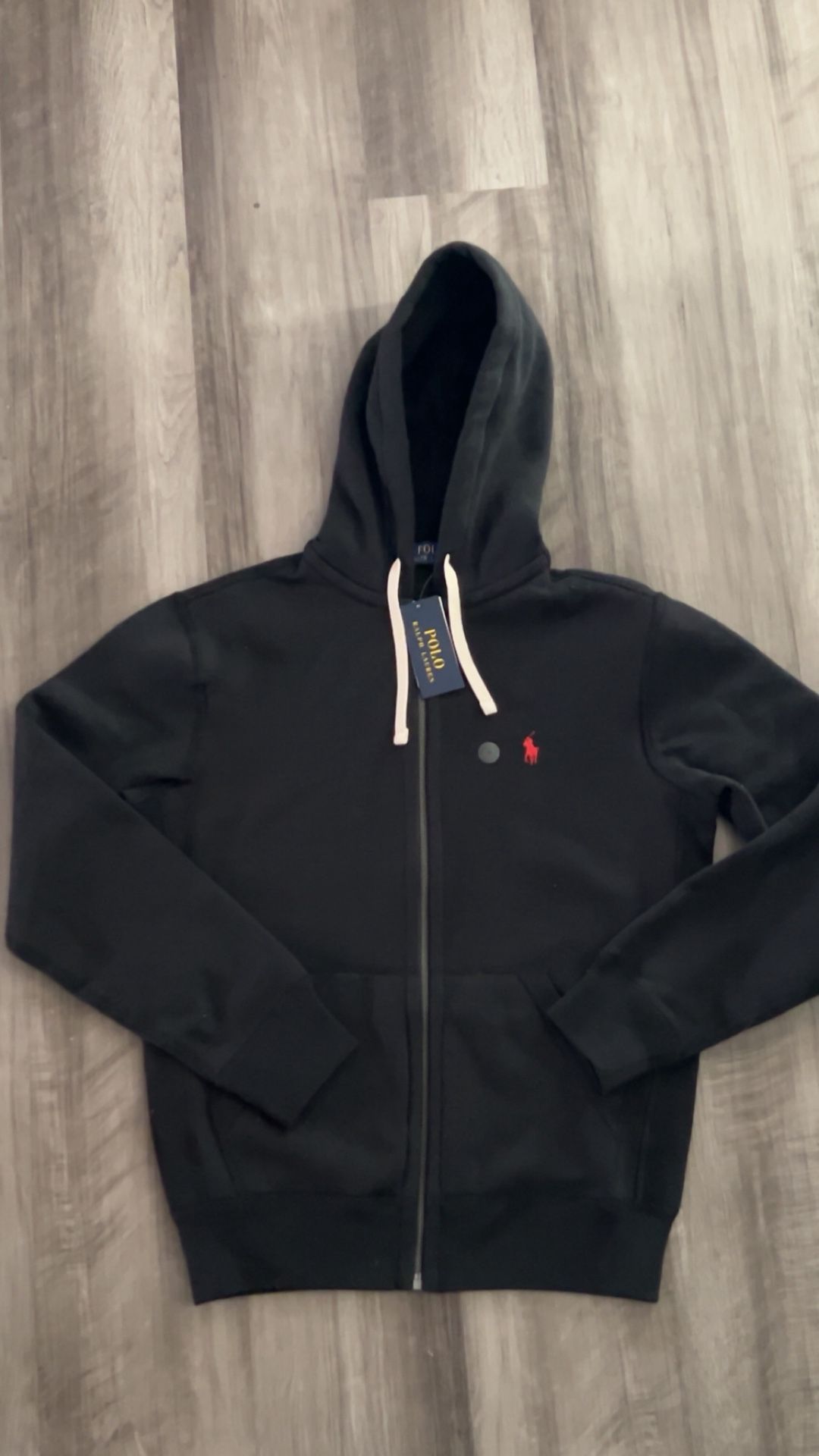 Black Polo Hoodie 