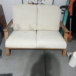 Outdoor Love Seat And Camping Chair 