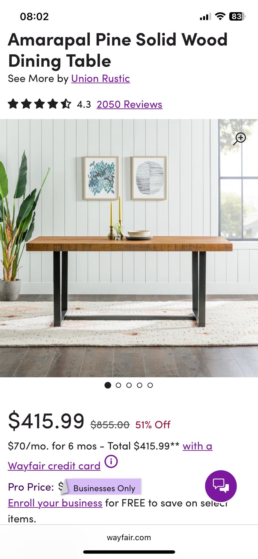 Dining Table
