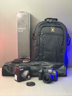 Canon RP Mirrorless with 24-50mm, Godox X3Pro C Touchscreen TTL Wireless Flash Trigger, Padded Camera Bag and tripod (Used Camera)