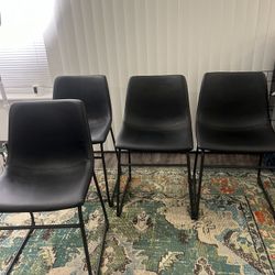 Mid Century Bucket Chair, Black