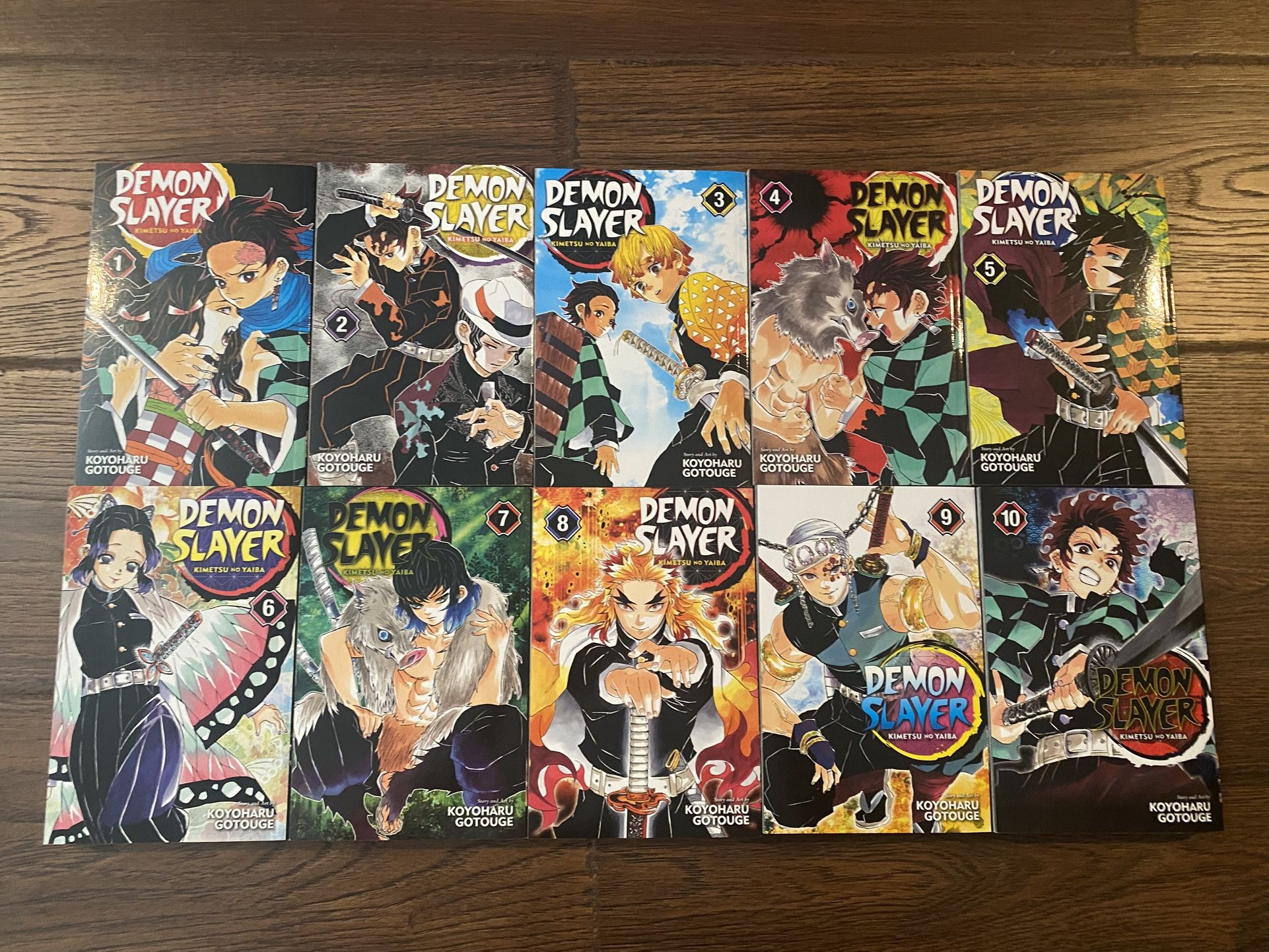 Demon Slayer Manga Vol. 1-10 English