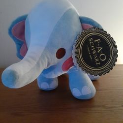 FAO Schwarz Baby Elephant Plush New WITH Tags 

