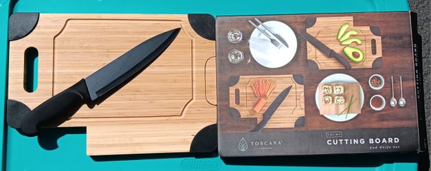 Toscana Cutting Board And Knife