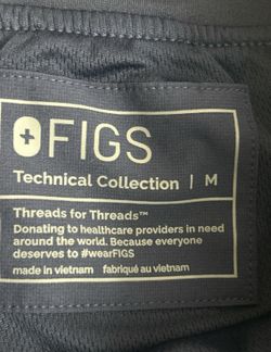 Figs Scrub Pants Womens Size M Women’s Zamora FREEX Lined Jogger Navy Blue