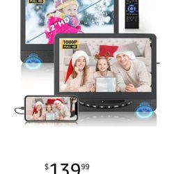 NEW  12" PORTABLE DVD PLAYERS WITH SCREEN