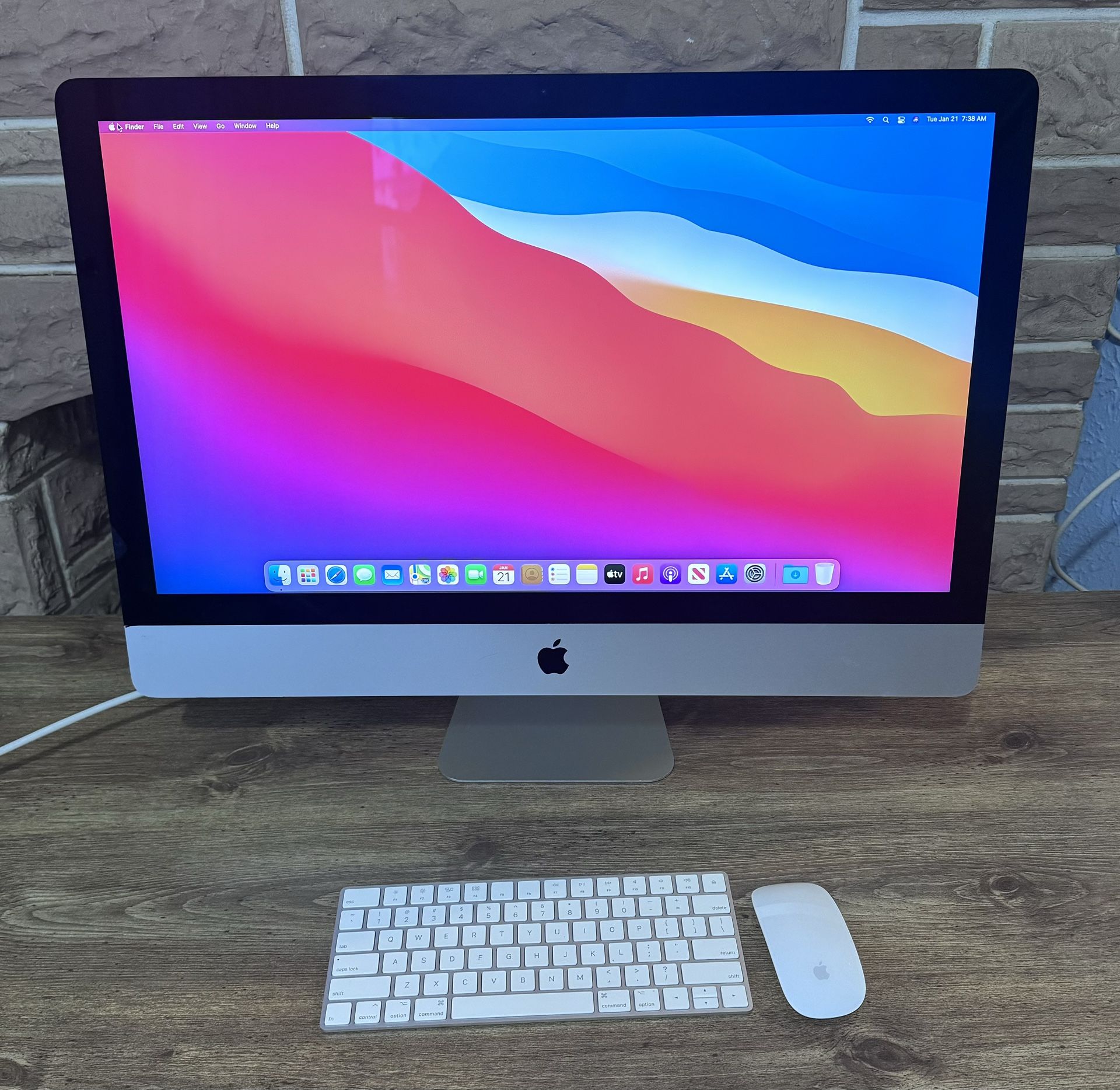 APPLE IMAC A1419 27" RETINA 5K LATE 2014 CORE i5 @ 3.5GHz 8GB RAM 500GB FUSION