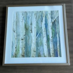 Decorative Art | Birch trees | 25.25” x  25.25”