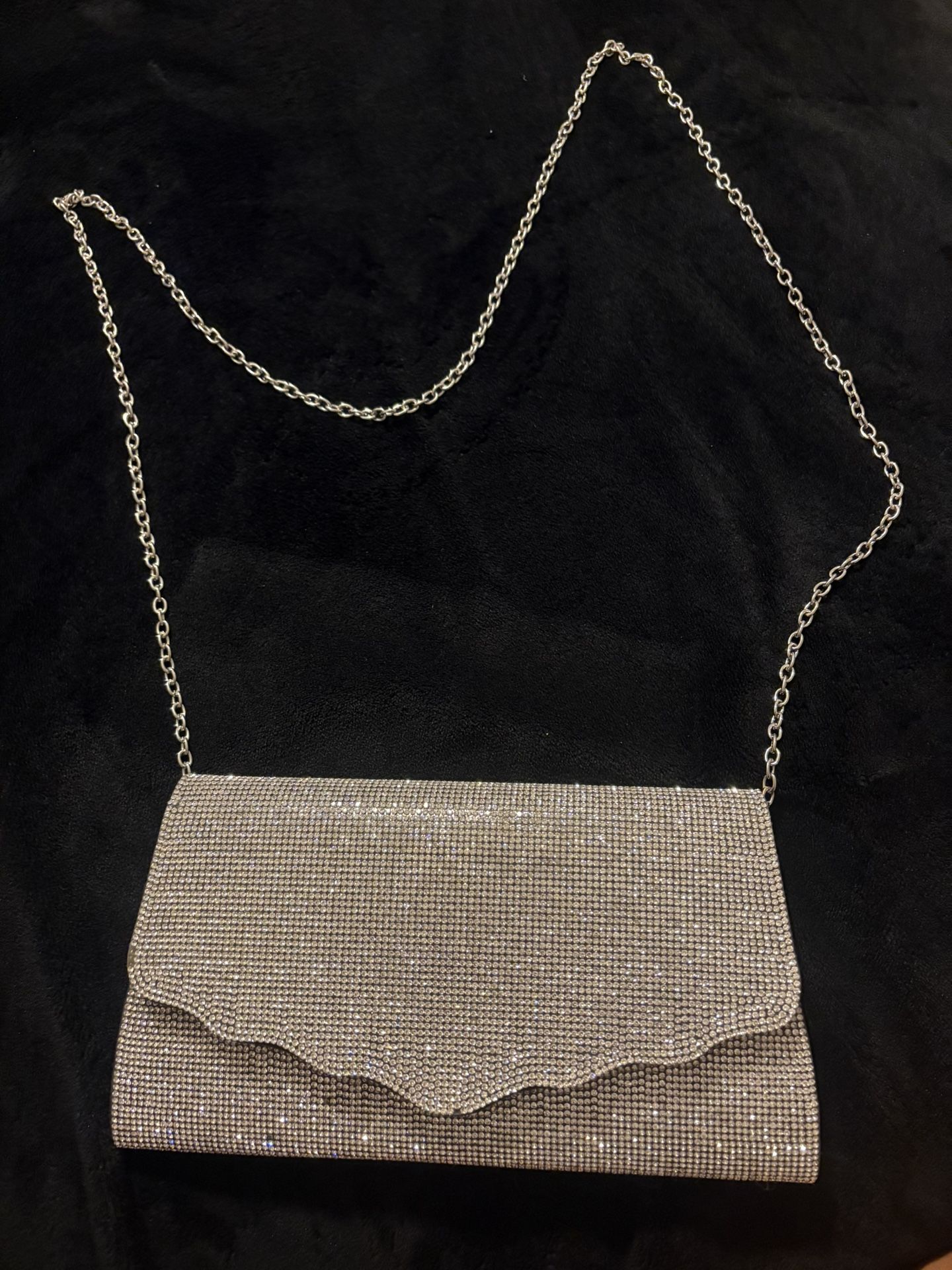 Silver Glitter Purse