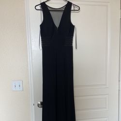 Laura - Black Long Dress Size 6 Petite