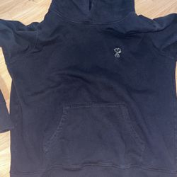 KAWS X PEANUTS black hoodie 