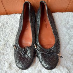 Robert Zur Woven Leather Ballet Flats 11

