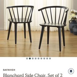 4 Black Dining  Chairs