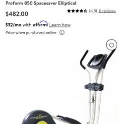 Pro-form 850 Elliptical 