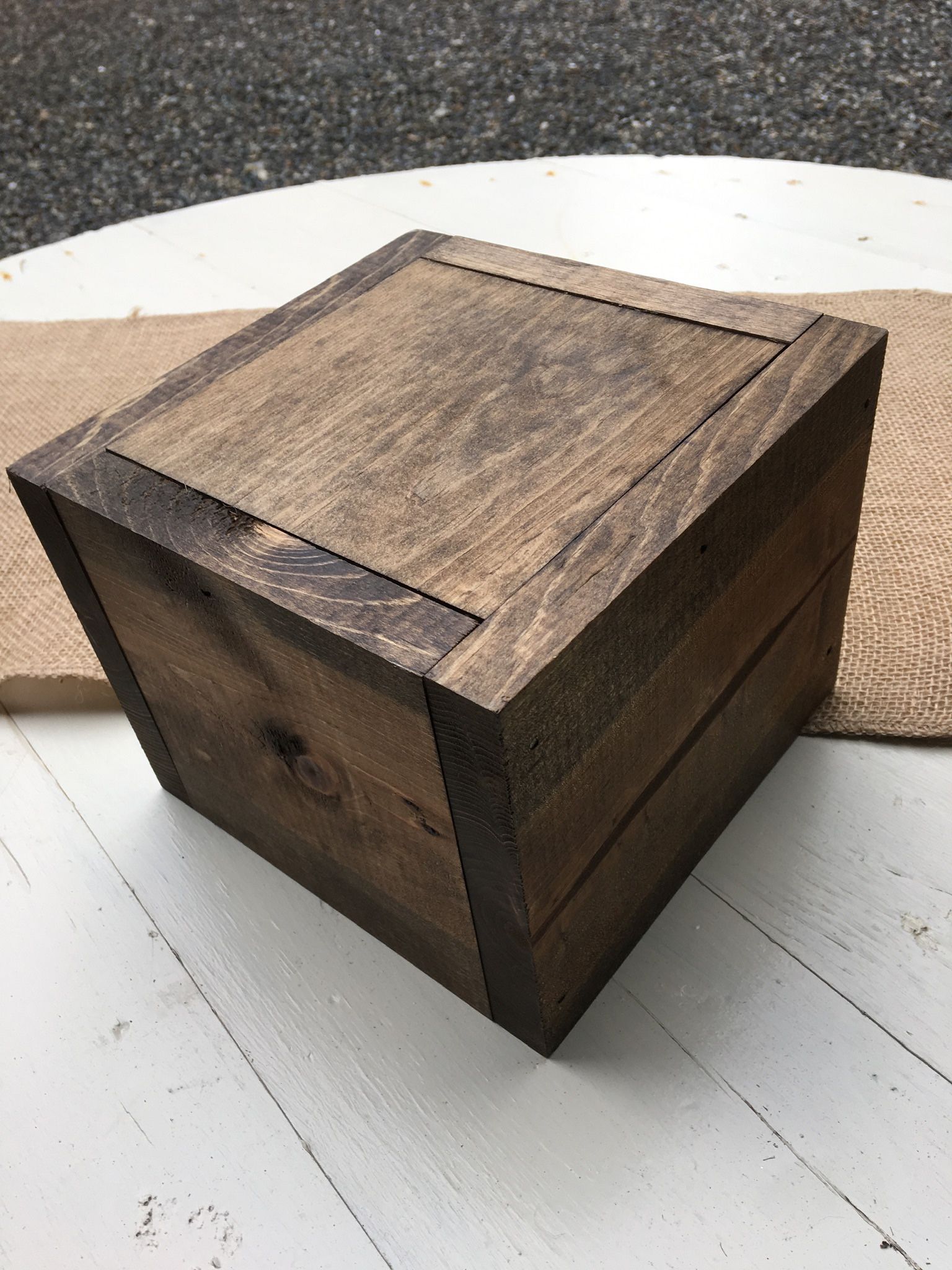 Custom Built Wood Boxes for wedding or event